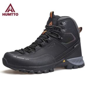 Giày leo núi chống thấm nữ cao cổ Humtto 240783B Black